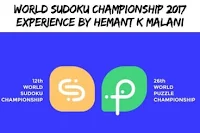 World Sudoku Championship 2017 Experience by Hemant Kr. Malani