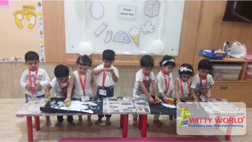 on the top of the world white day celebrated by playgroup