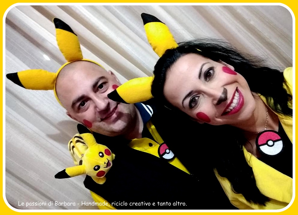 Le passioni di Barbara - Handmade, riciclo creativo e tanto altro. : Pikachu  Cosplay - Costume di Carnevale Adulto Pikachu