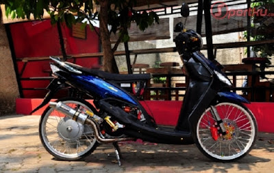 modifikasi mio sporty hitam terkeren