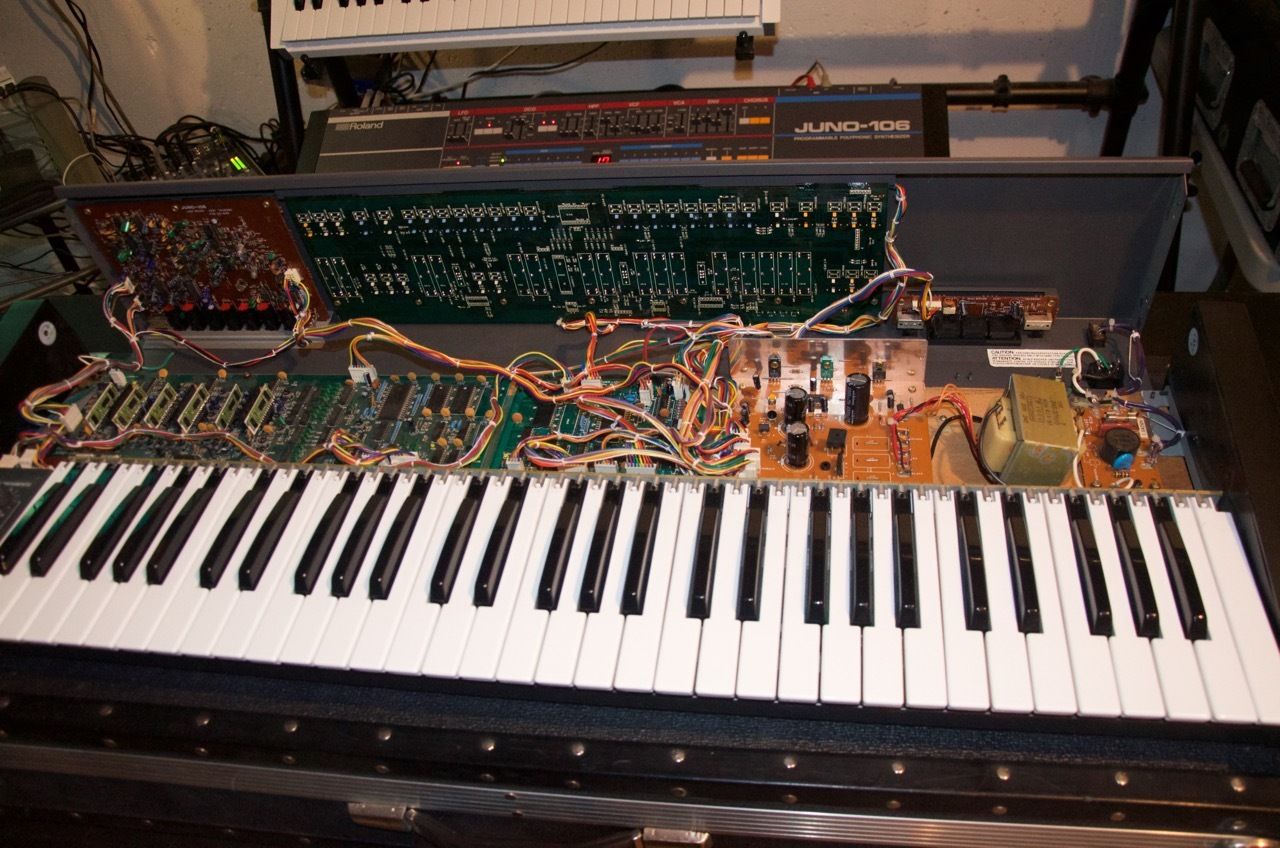 MATRIXSYNTH Vintage Roland Juno 106 Analog Synthesizer serviced by