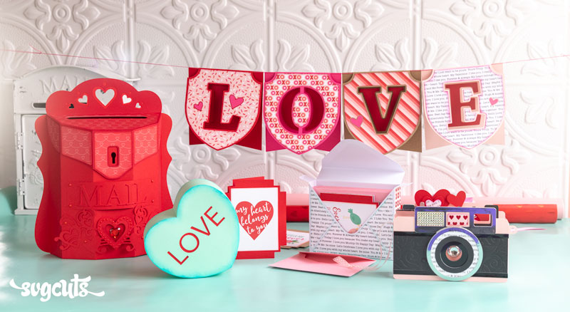Paper Craft Creations Vintage Camera Box Card Valentine Lollipop Holders Heart Boxes Free Free Free