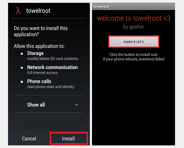application root xperia