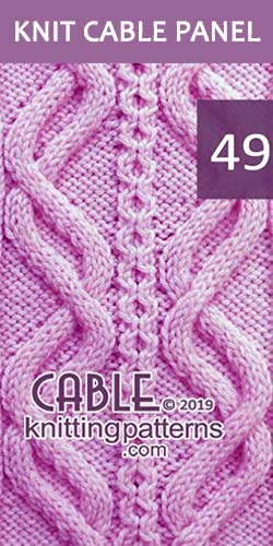 Knitted Cable Panel Pattern 49, its FREE. Advanced knitter and up.