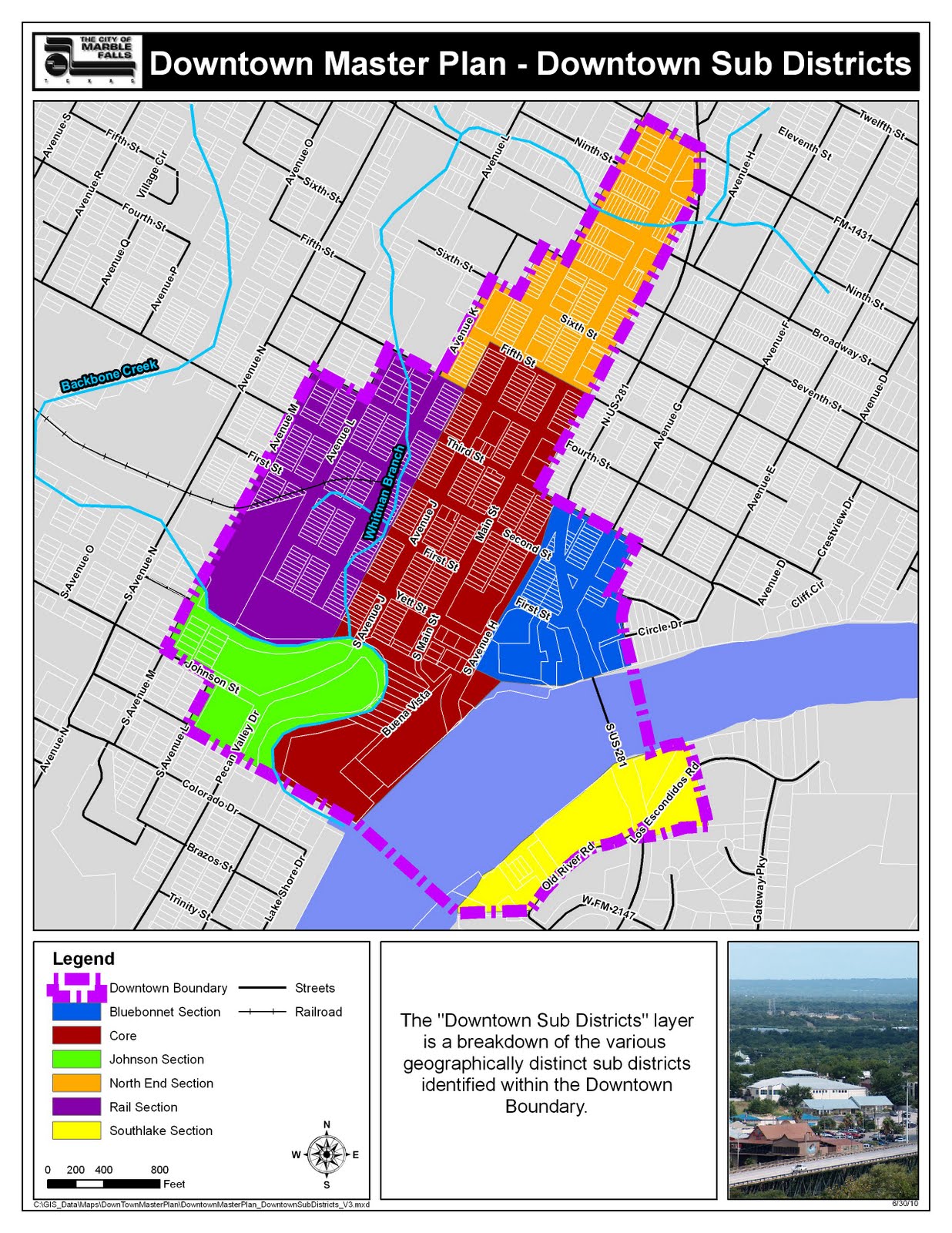 Planning Downtown Marble Falls Maps