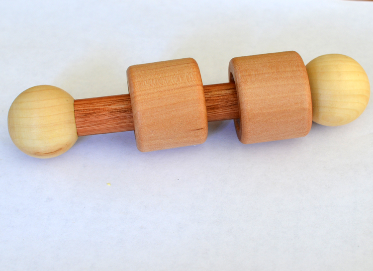 DIY Natural Wood Baby Rattle