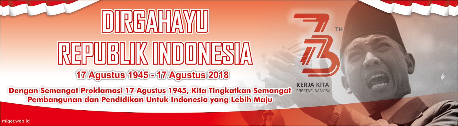 Contoh Banner Hut Ri Ke 73 Nusagates