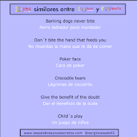 Idioms similares en inglés y español, inglés, expresiones en inglés, idioms