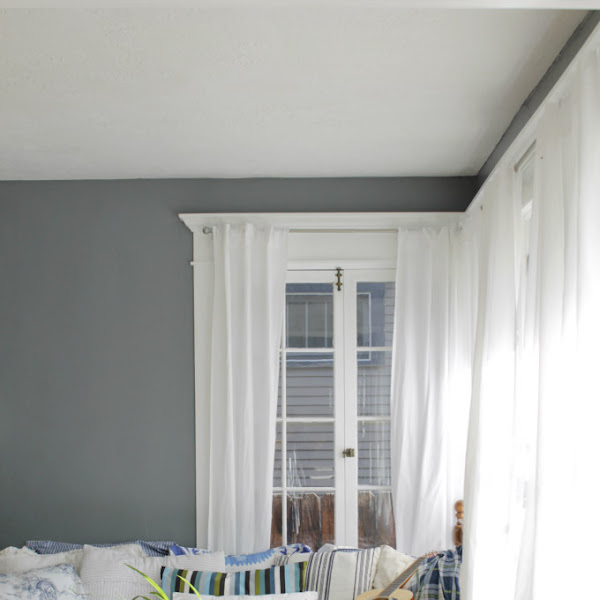 Office Progress & Fake Planked Bookshelves