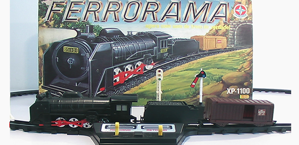 Brinquedo Trem Ferrorama Elétrico Xp 100 Estrela Original