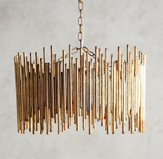 DIY Gold Light Anthropologie Hack Harlow & Thistle Home Design