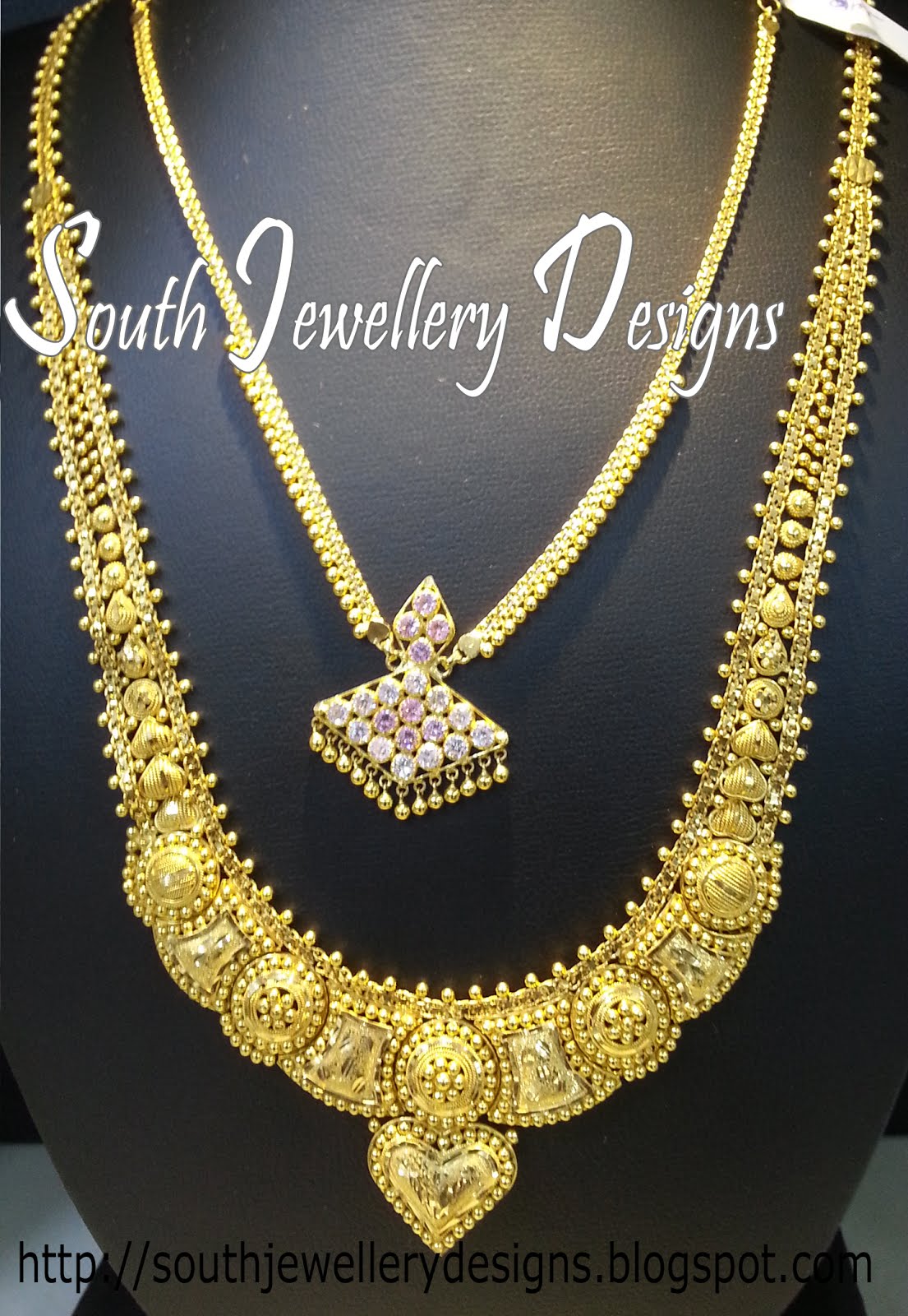 South indian jewellery long chain designs Clearance