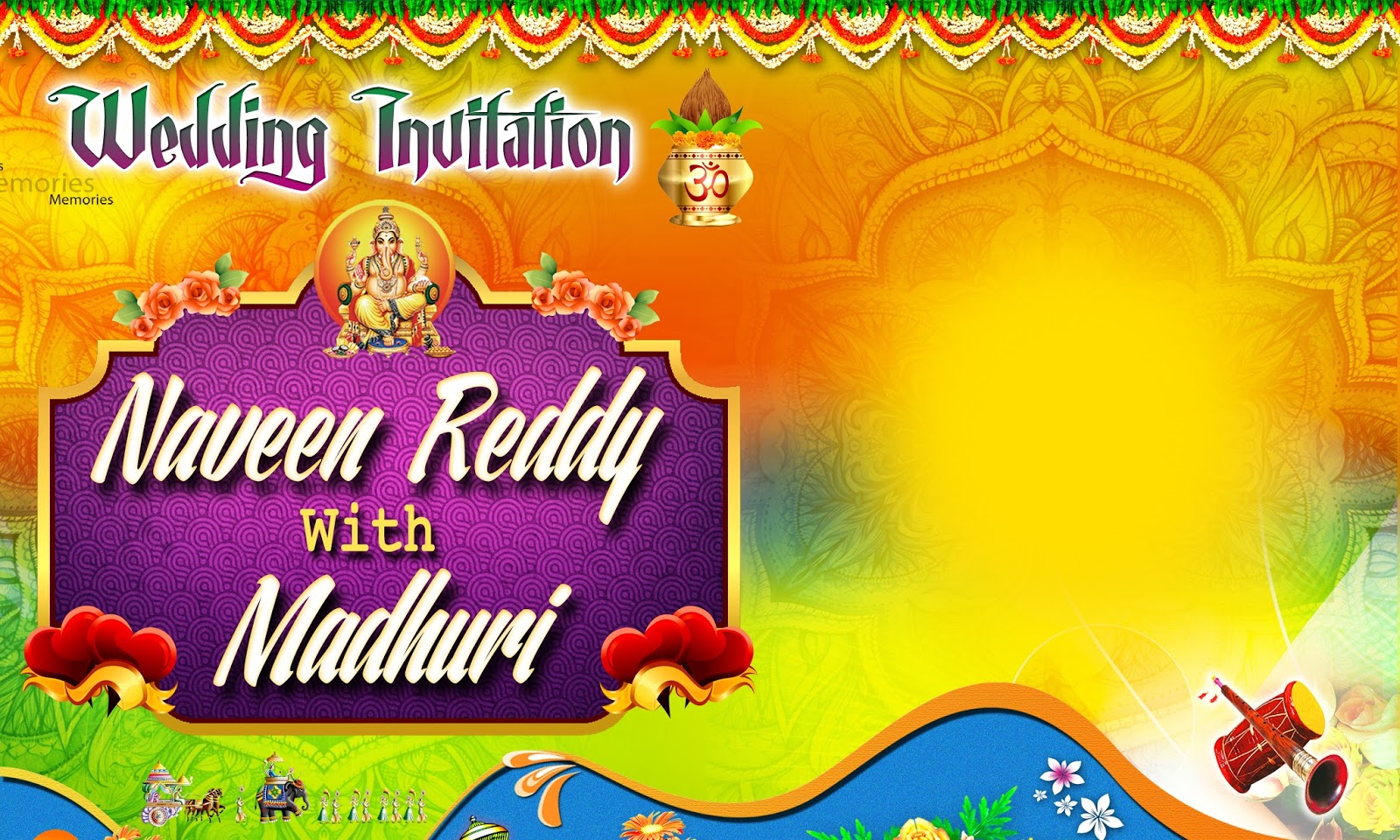 Wedding Banner Psd Background Free Downloads Naveengfx