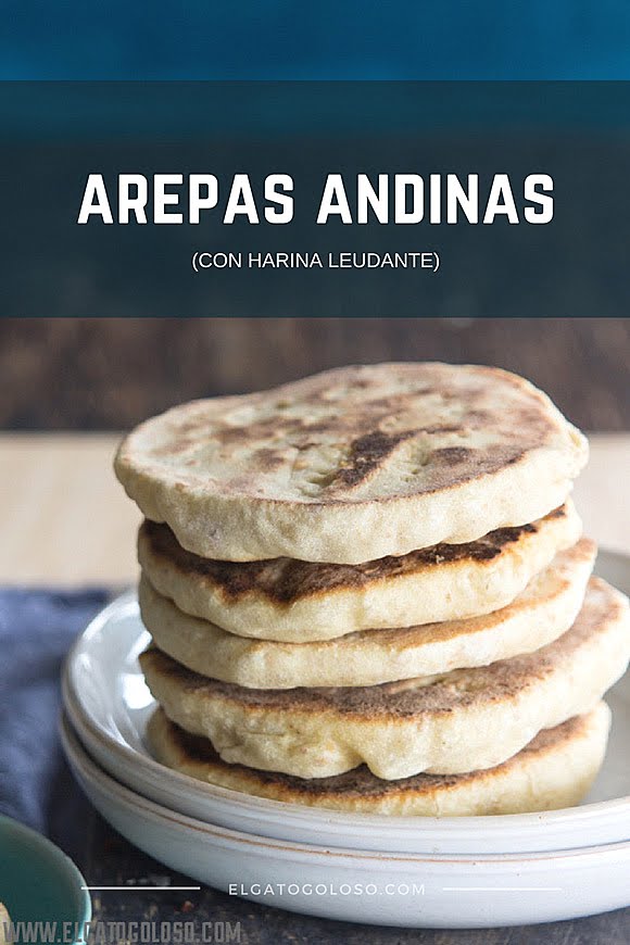 Cómo hacer arepas de trigo andinas con harina leudante vía www.elgatogoloso.com