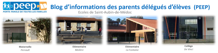 Ecoles St Aubin de Médoc - Infos de la PEEP