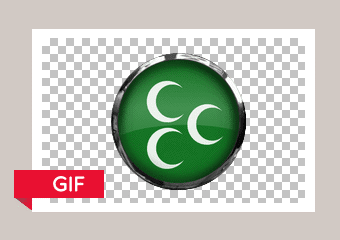 Osmanli Yeşil Üçhilal Bayragi Gif