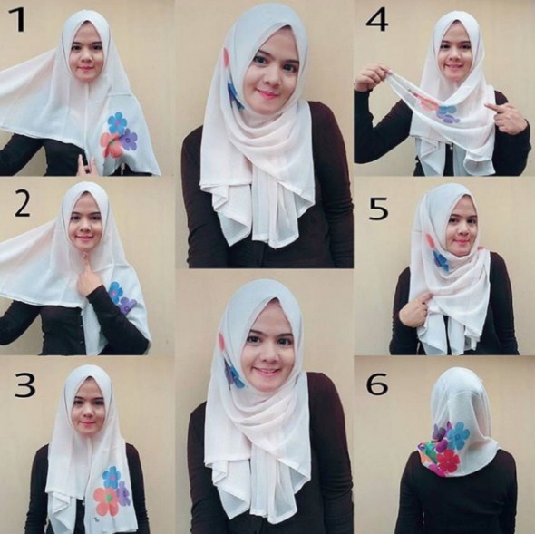 Trik Cepat Cara Memakai Jilbab Segi Empat Sederhana yang Anggun Trik Cepat Cara Memakai Jilbab Segi Empat Sederhana yang Anggun
