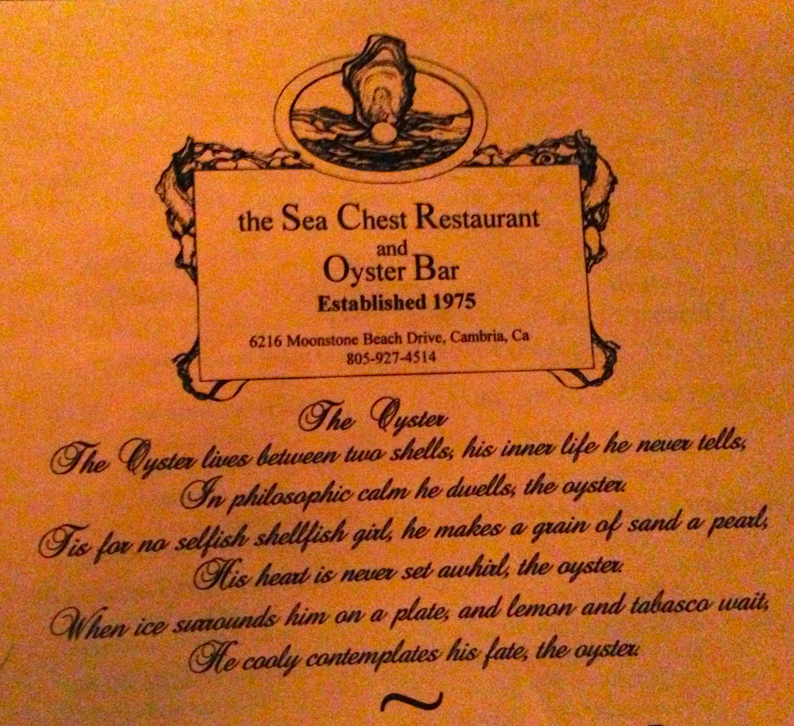GREAT EATS HAWAII THE SEA CHEST RESTAURANT AND OYSTER BAR