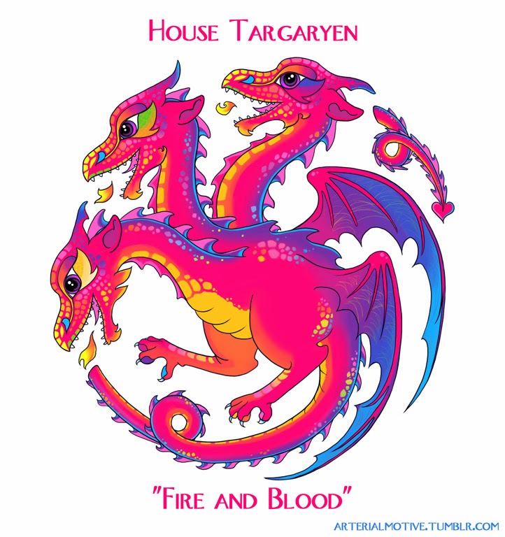 Swords, Dragons, and Nerds: A Song of Ice and Fire house sigils, Lisa ...