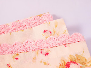 Easy peasy pillowcase with crocheted edge