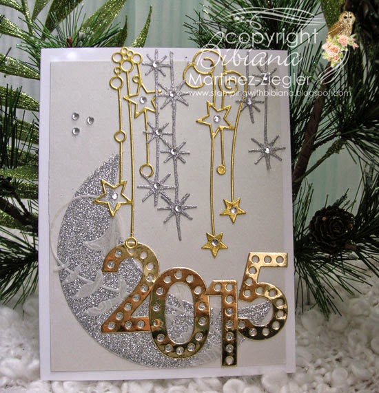 moon new year card front