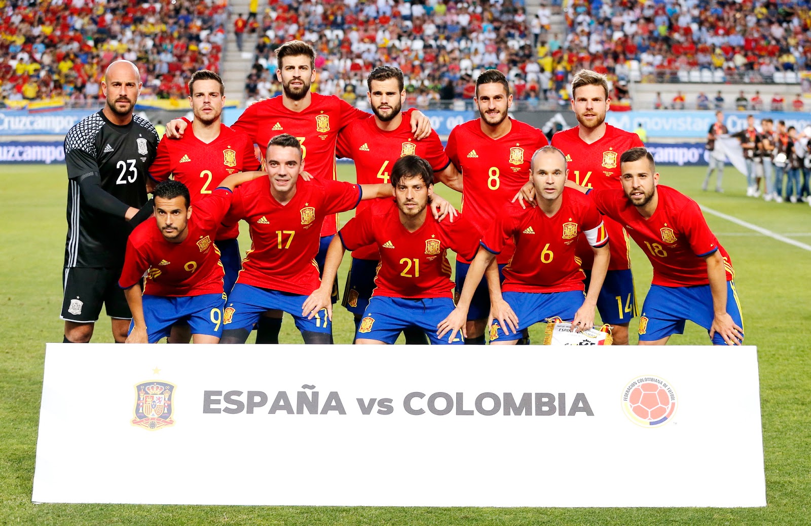 SELECCIÓN DE ESPAÑA contra Colombia 07/06/2017