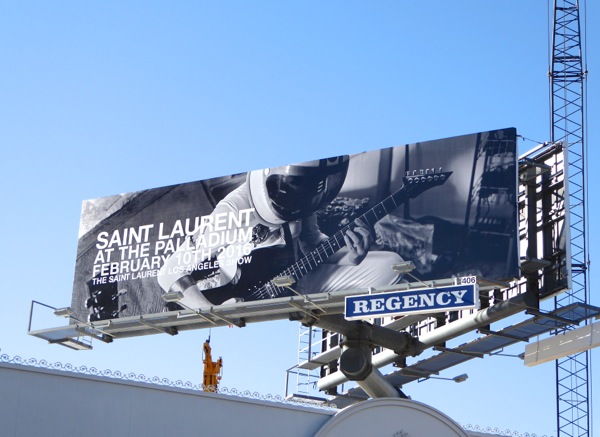 Saint Laurent at the Palladium February 2016 billboard Saint Laurent Palladium 2016 billboard