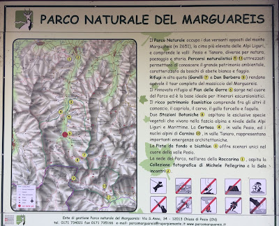 Parco Naturale del Marguareis map.