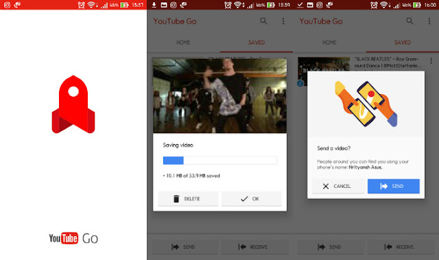YouTube Go Beta App for Android Offline Video viewing and Sharing in India