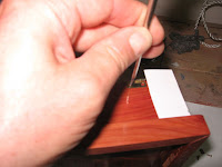 Mark the location of the screw holes