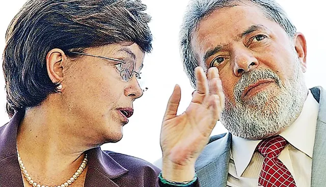 Los expresidentes brasileños Luiz Inácio Lula da Silva y Dilma Rousseff 