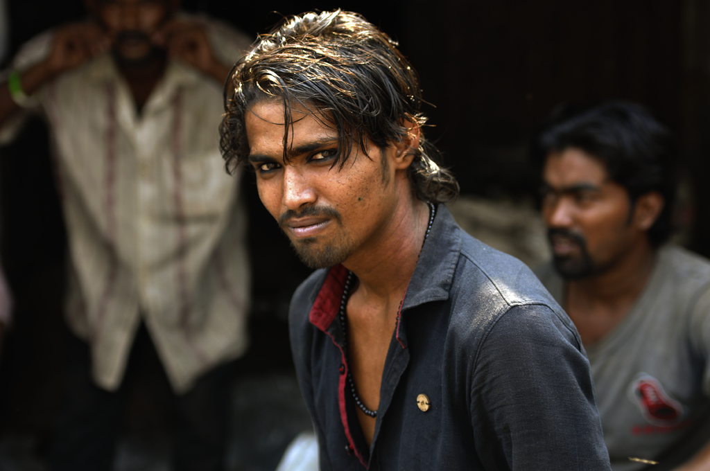 Young man in Dharavi.
