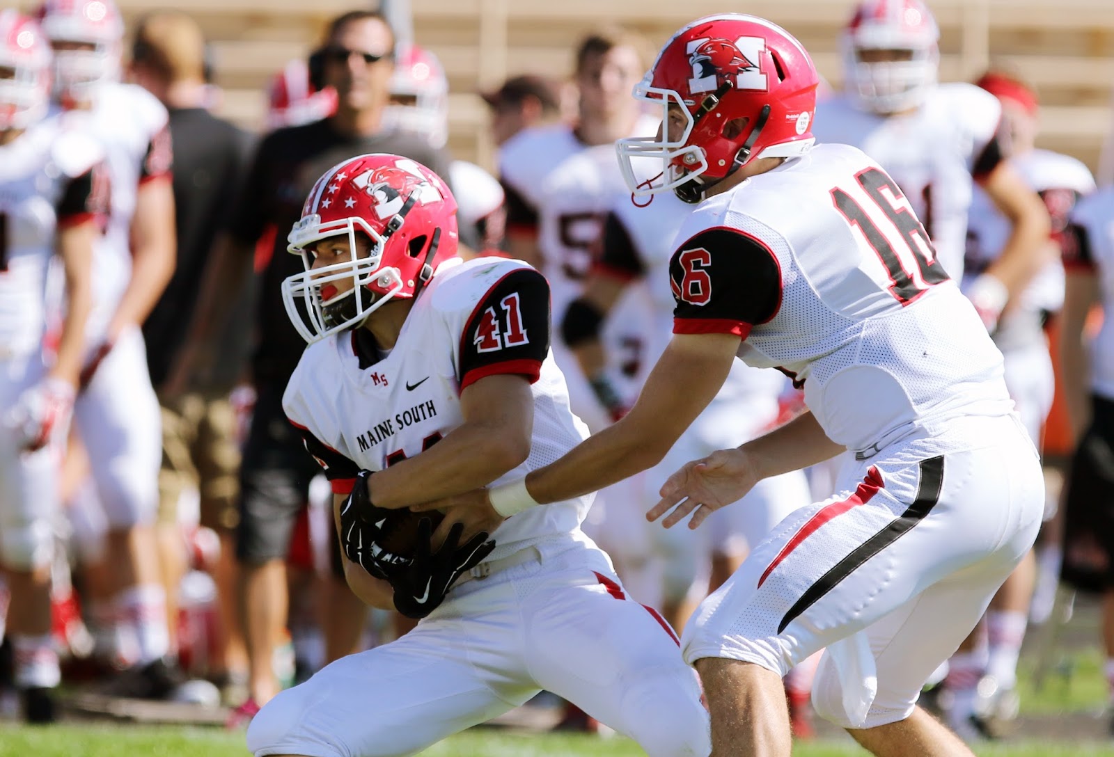 Mark Kodiak Ukena IHSA Varsity Football Maine South vs Waukegan