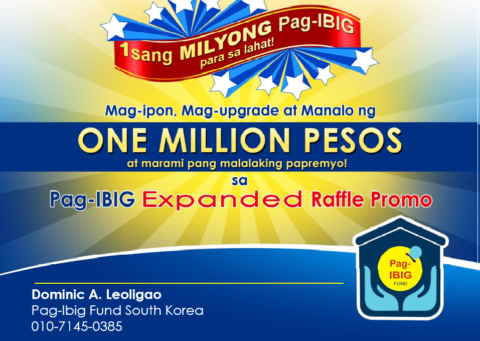 filipino eps worker in korea won 10 000 in pag ibig raffle promotion
