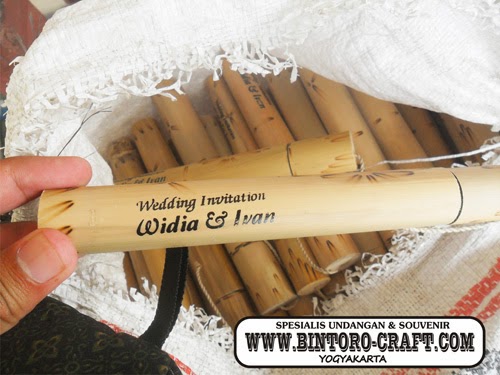 Undangan Bambu Gulung Murah Jogja 2 Undangan Pernikahan