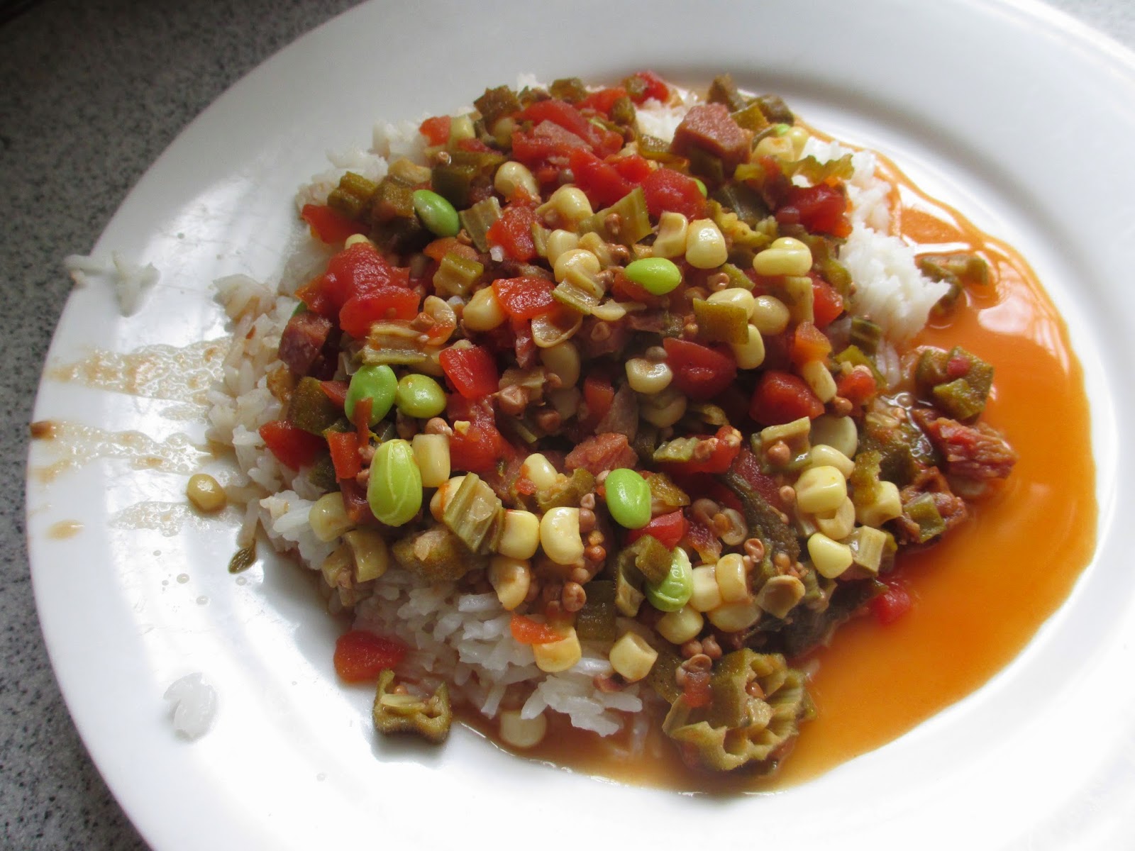 The Cooking of Lost America Okra Ham Soup