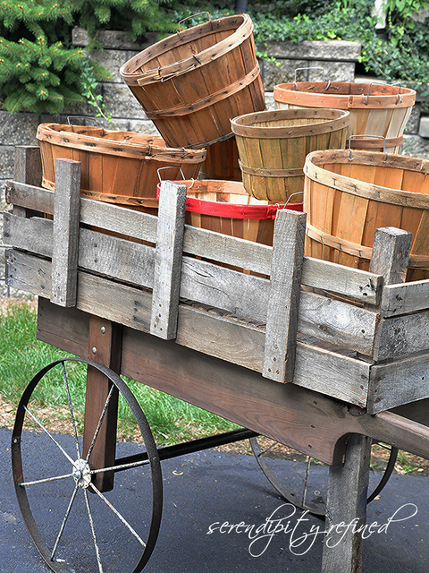 Rustic pallet wood cart, built by Serendipity Refined, featured on I Love That Junk