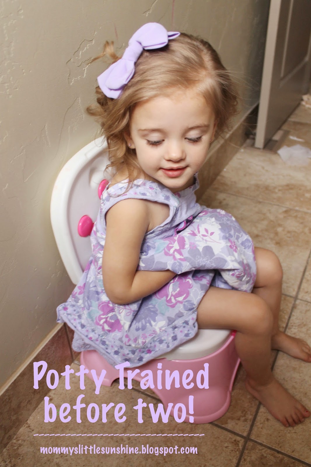 Potty Trained before 2! Mommy�s Little Sunshine