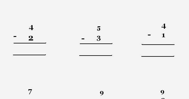 StudyMathOnline: Worksheet-grade 1 - Subtraction( 0 -9)