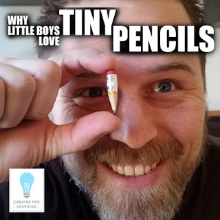  Today, we answer the eternal question: Why do boys love tiny pencils so much?