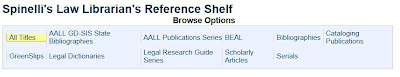Spinelli's Law Librarian's Reference Shelf on HeinOnline