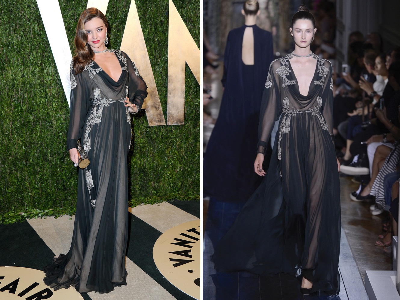 Miranda Kerr in Valentino - 2013 Vanity Fair Oscar Party