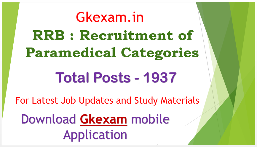 RRB Recruitment 2019 RRB Recruitment 2019