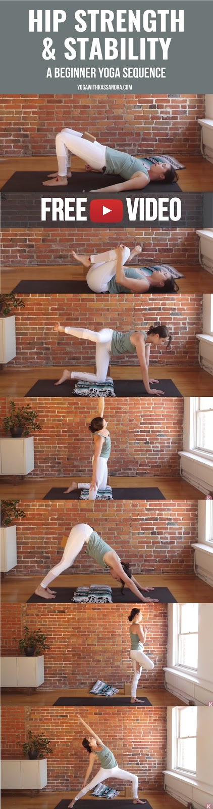 Many if not most yoga practices focus on increasing flexibility and mobility, but when it comes to our hips it is equally important to ensure they are strong and stable. This strength will in turn increase your practice over time.
