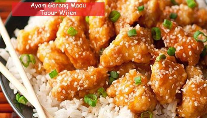 Resep Ayam Goreng Madu Tabur Wijen Masak Uenak