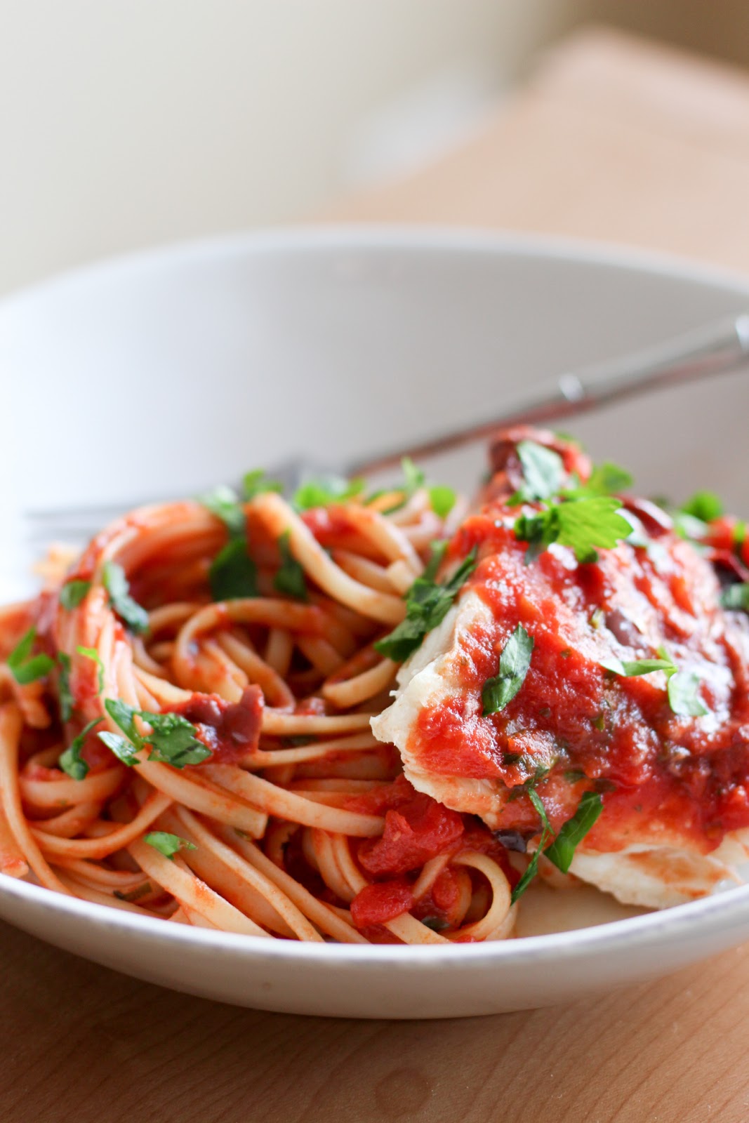Halibut Puttanesca on Windy City Live Lake Shore Lady