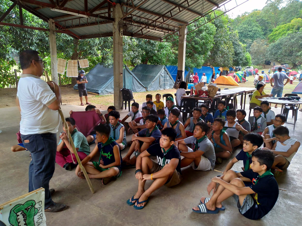 BSP, KAB scouts hold camps sidebyside at Bulacan BASICS. Ang Aninag