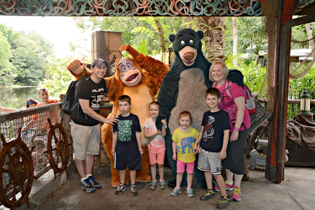 Meeting Baloo and King Louie, Animal Kingdom, Walt Disney World