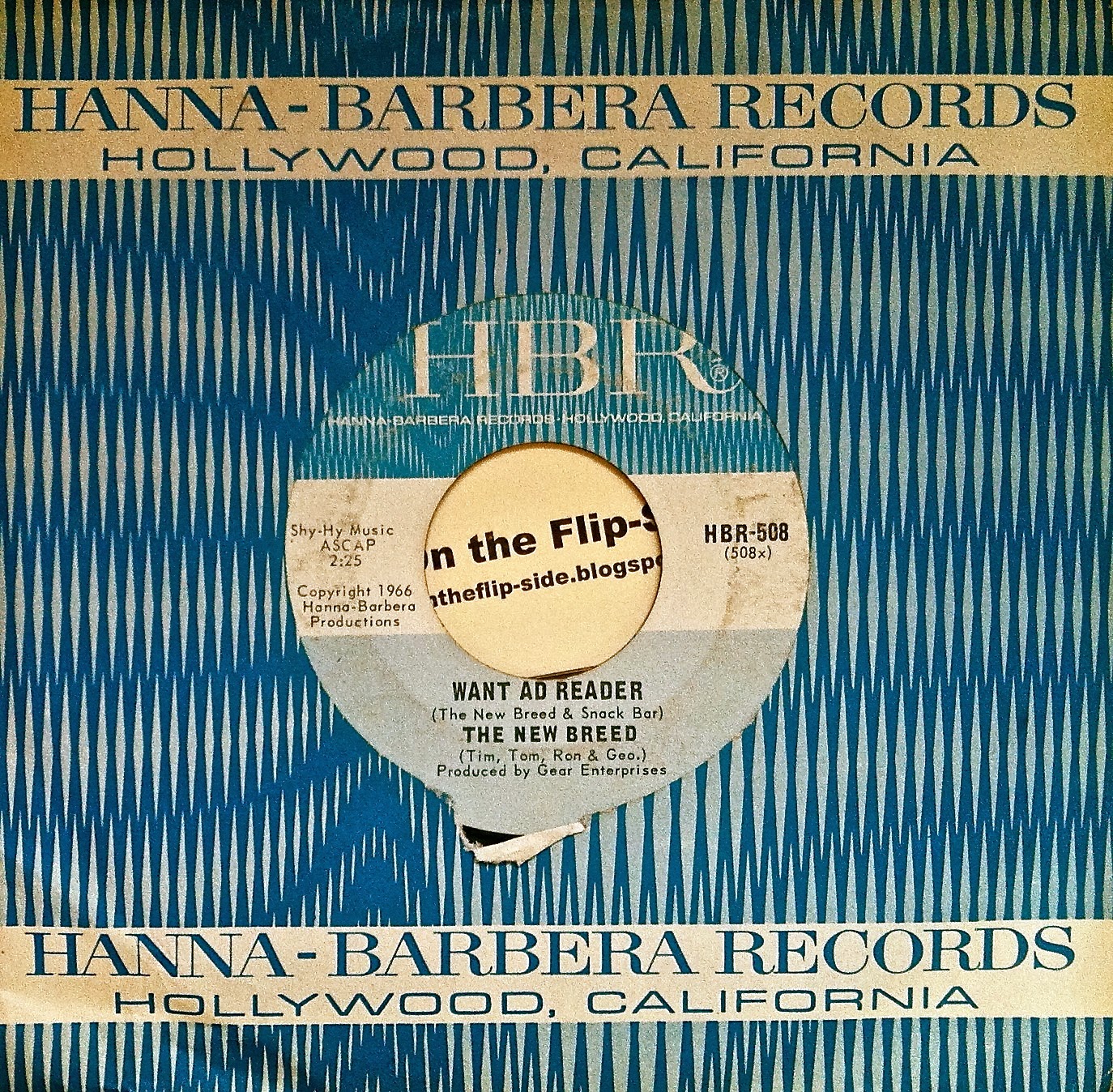 ON THE FLIPSIDE HannaBarbera Records Spotlight The New Breed Want