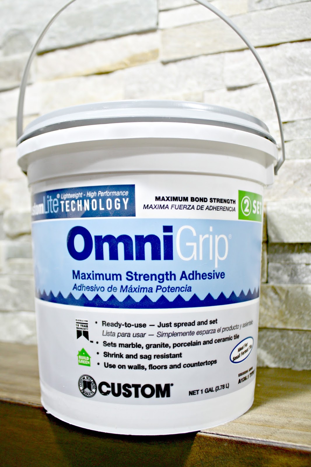 How to Install Stacked Stone Tile on a Fireplace Thrifty Decor Chick